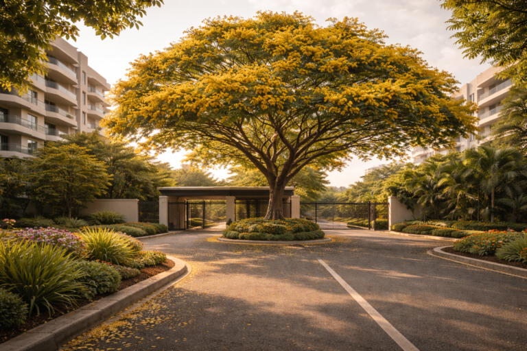 Tipuana em condomínios: a árvore que virou tendência no paisagismo residencial