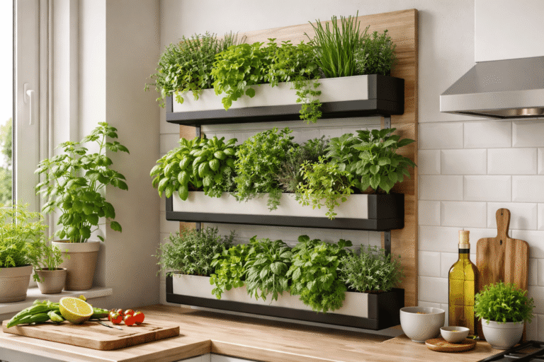 Horta vertical na cozinha virou tendência nos apartamentos — e o motivo surpreende