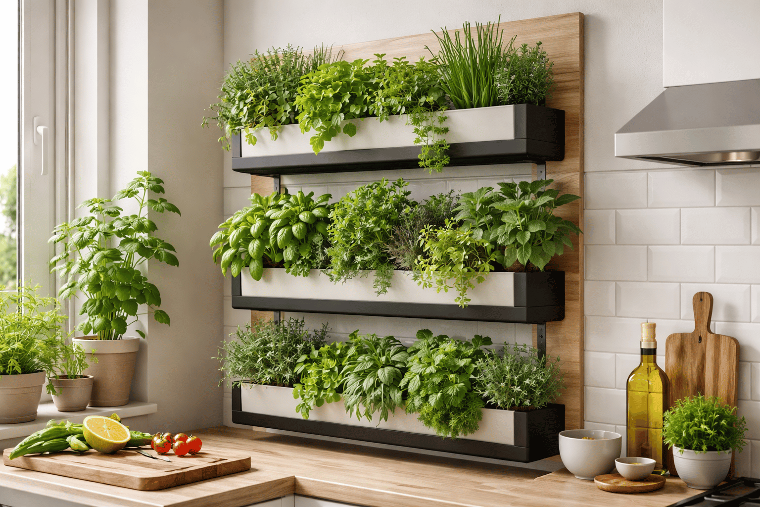 Horta vertical na cozinha virou tendência nos apartamentos — e o motivo surpreende