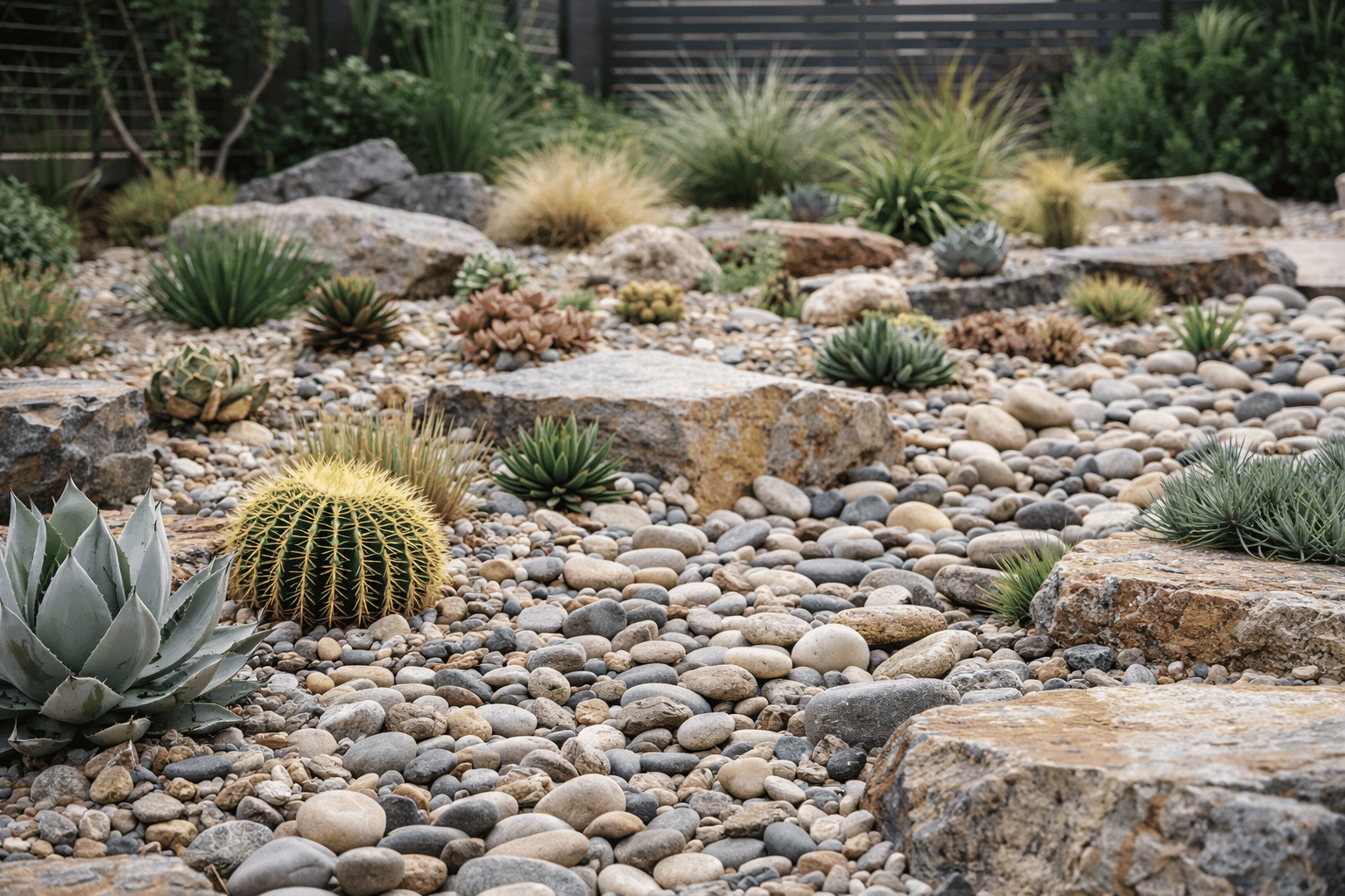 Jardim de pedra não é abandono: a estética seca que está dominando projetos modernos