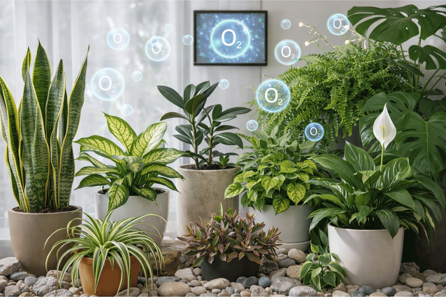 Plantas que purificam o ar: o mito que ninguém mais explica direito